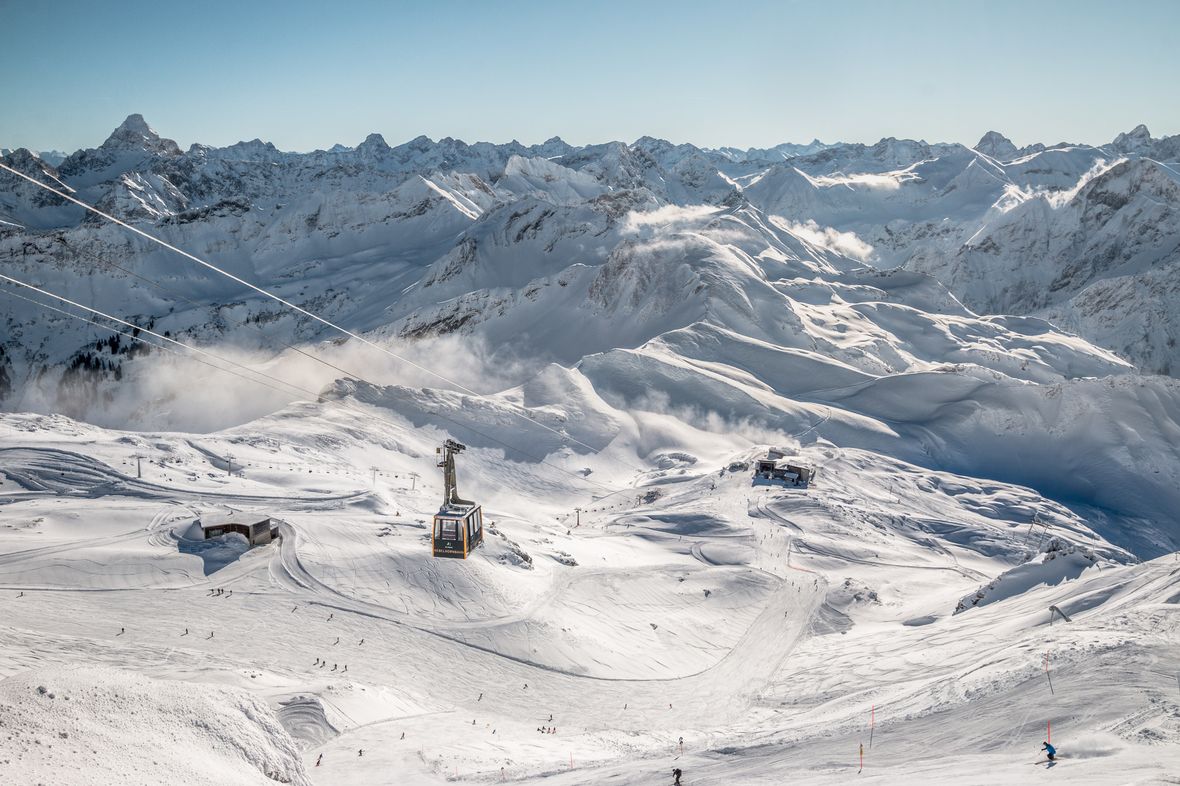 Skiing in Bavarian Alps